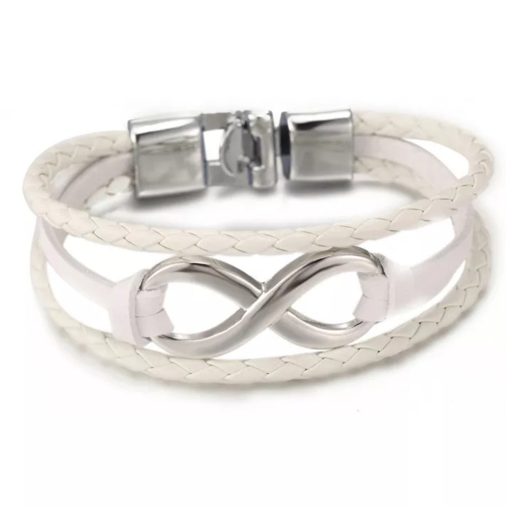 Leather Infinity Bracelet